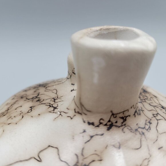 Native American Navajo Horsehair Vessel Vase Artist Signed Vail - Picture 7 of 7